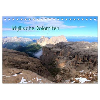 Idyllische Dolomiten (Tischkalender 2026 DIN A5 quer), CALVENDO Monatskalender