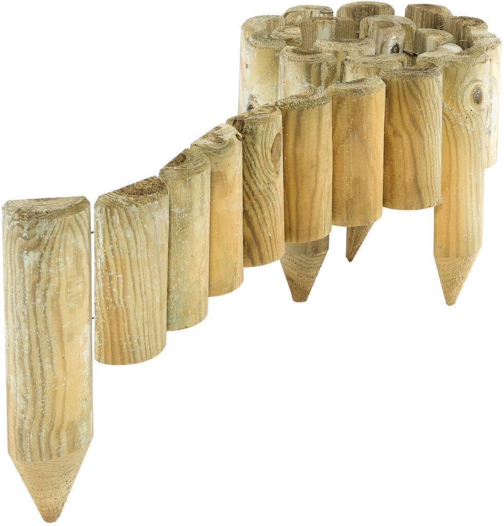 Rowlinson Easy Fix Spiked Log Roll - Pack of 2 Brown 30cm H x 180cm W