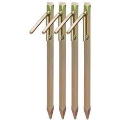 Relaxdays XL Bodenanker 4er Set Gold