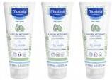 Mustela Gel Nettoyant 2 en 1 pour Bébé à l'Huile d'Amande Douce Lot de 2 x 250 ml - Lot 3 x 200 ml