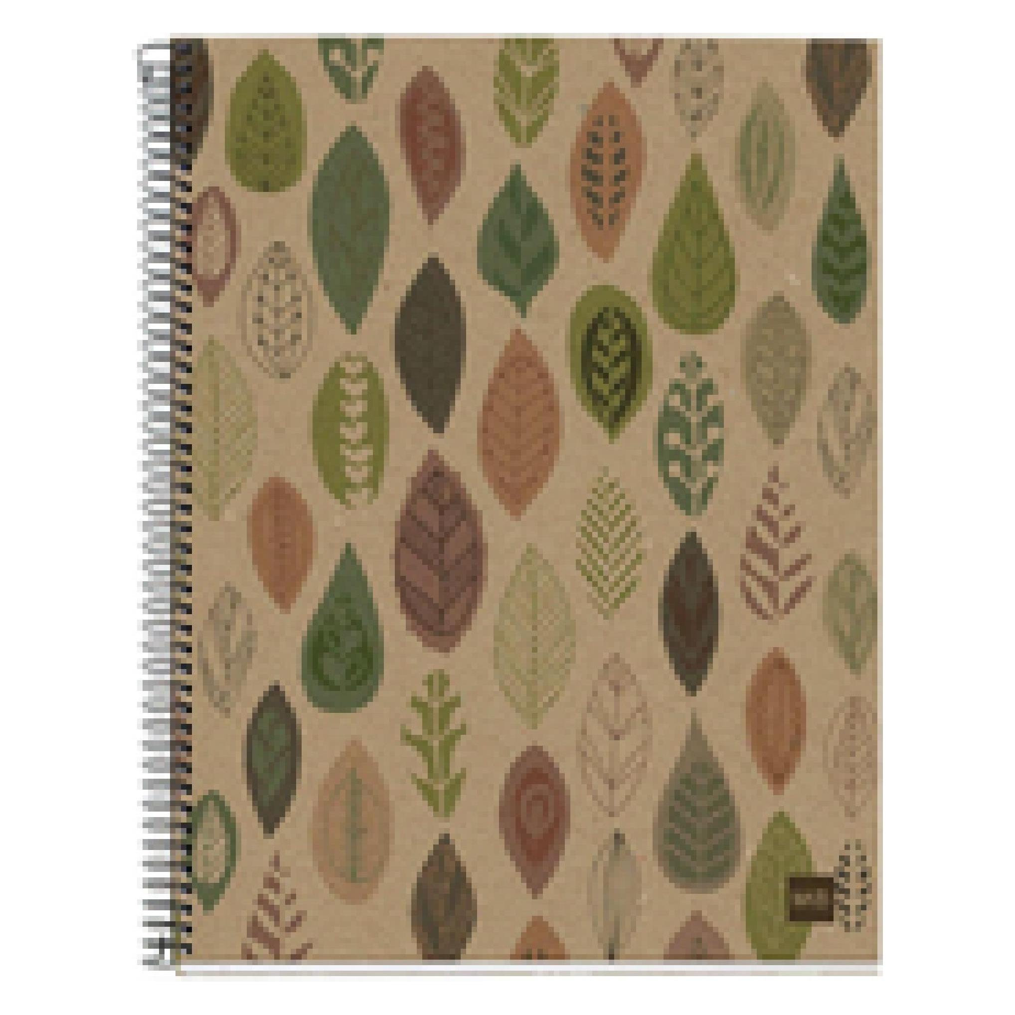 Maul ECO Design NB4 ECOLEAVES Recycle HOR 80 farbig (A4, Liniert, Harter Einband) (A293499)