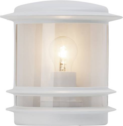 Brilliant Hollywood 47880/05 Außenwandleuchte Energiesparlampe, LED E27 60W Weiß