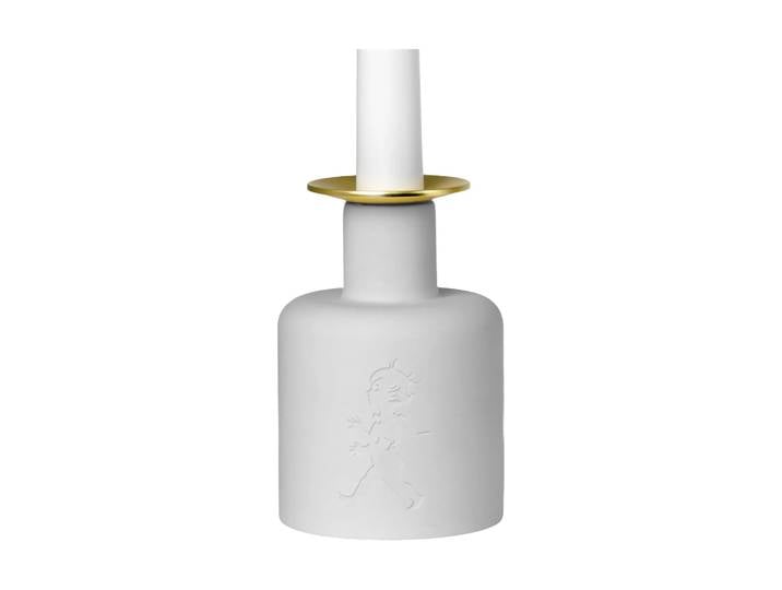 Solstickan Design Solstickan bougeoir en céramique Gris clair