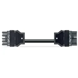 Wago 771-8985/007-703 konfektionierte Verbindungsleitung,Eca,Buchse Stecker,dunkelgrau 7718985007703