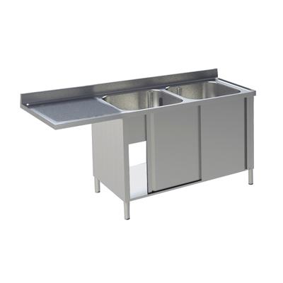 KBS Gastrotechnik Spülcenter 2 Becken rechts Breite 160cm