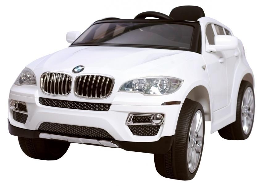 Kinder Elektroauto BMW X6 Weiß mit Fernbedienung und LED-Lichtern