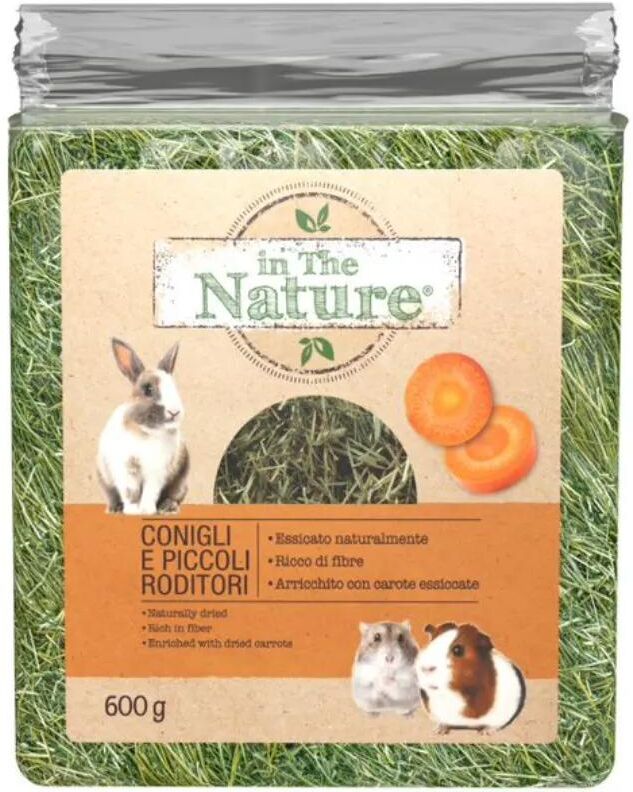 In the Nature Fieno con Carote per Roditori KIT RISPARMIO 4X600G