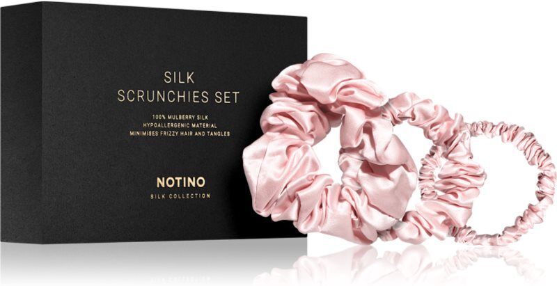 Notino Silk Collection Scrunchie Set set of silk scrunchies shade Pink
