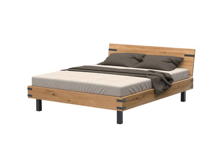 Bett Allan Wildeiche Nature Massivholz 180 x 200 cm