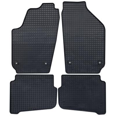 PETEX Fußmattensatz schwarz - vorbereitet für Befestigungssystem 66210