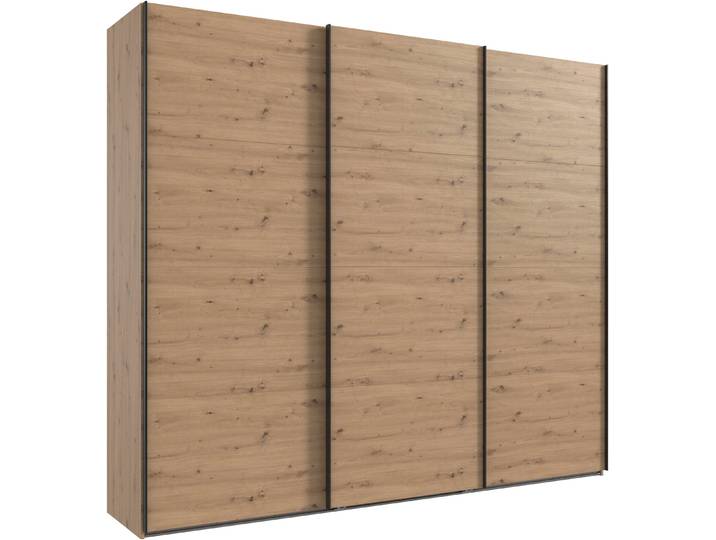Kleiderschrank, Holzwerkstoff, Artisan-Eiche Nachbildung, 270×236×65 cm, 3 Schwebetüren, WIMEX