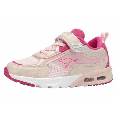 Sneaker KANGAROOS "KX-LUFT EV", Mädchen, Gr. 36, atmungsaktiv, rosa (frost pink, daisy pink), Mesh, Synthetik, Schuhe Sneaker, leicht, atmungsaktiv und gute Dämpfung, mit Schimmereffekt
