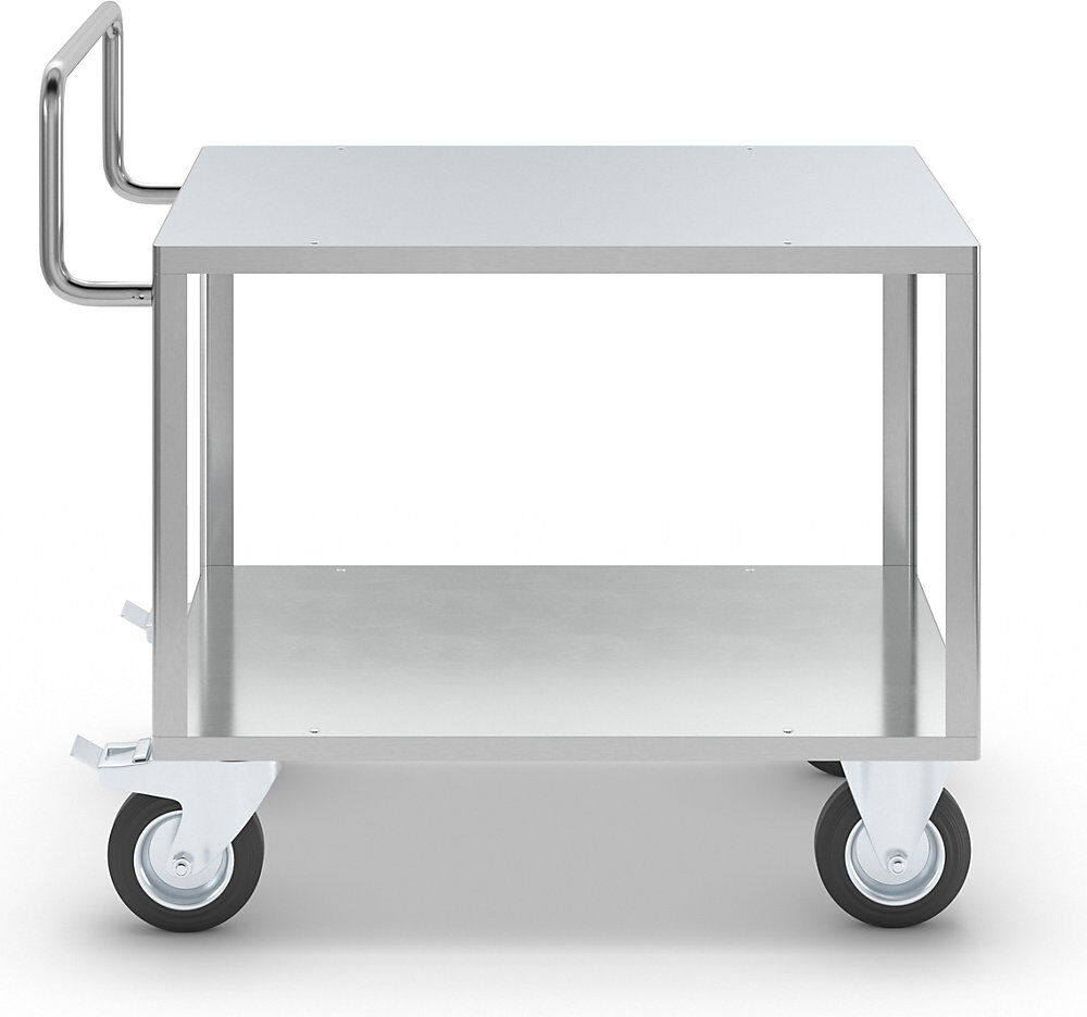 ESD-Montagewagen, 2 Etagen, verzinkt, Ladeflächen-LxB 1050 x 700 mm eurokraft pro