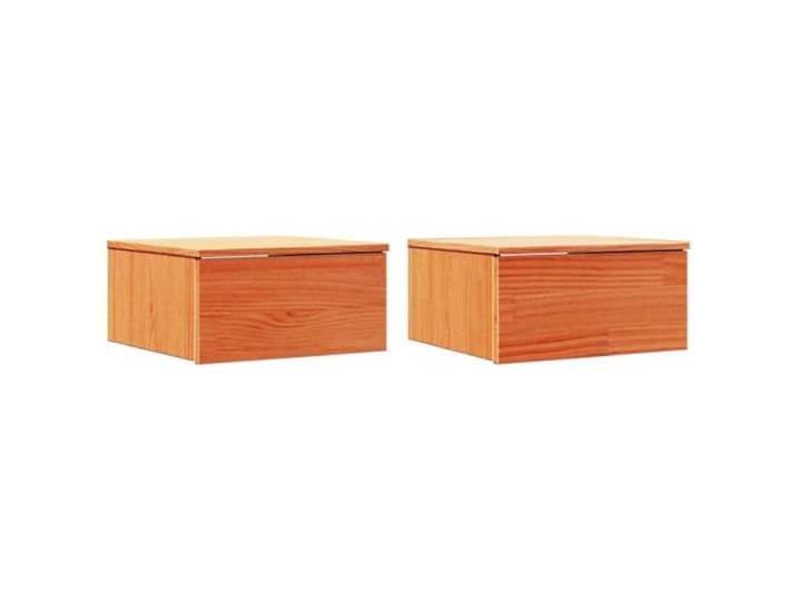 LMTYOENFG 2er Set Nachttische Wachsbraun 37 x 35 x 18,5 cm Massivholz Kompakte Nachtkonsolen im Doppelpack für das Schlafzimmer, gefertigt aus echtem Kiefernholz für eine behagliche Atmosphäre.