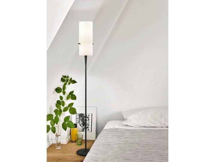 Club Stehleuchte L Brushed/Chintz White - Serien Lighting - Wohnzimmer - Metall