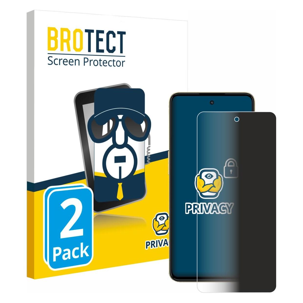 Brotect Sichtschutzfolie Anti-Spy Privacy Folie Blaulicht-Schutz (2 Stk., ZTE Nubia Neo 3) (4359775)