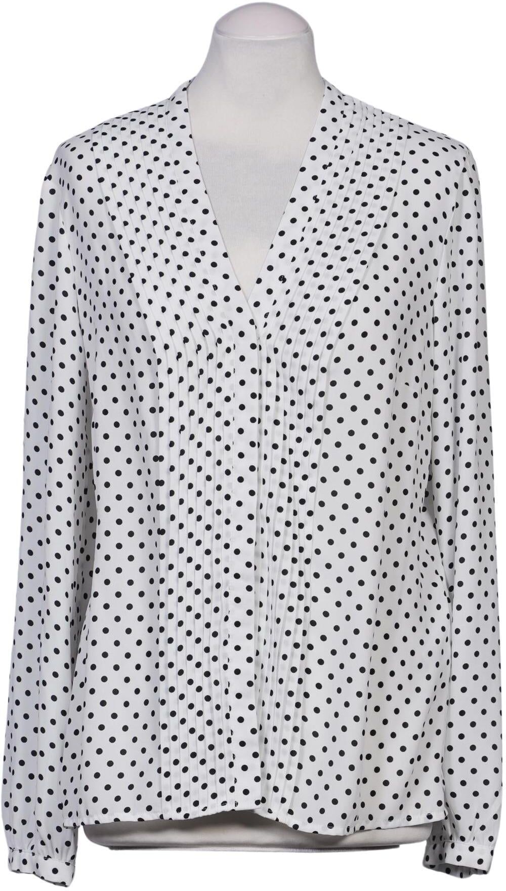 1 2 3 Paris Damen Bluse, Weiß, Gr. EU 38, Synthetik - Second Hand