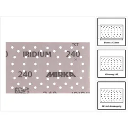 Mirka, Schleifmittel, IRIDIUM Schleifstreifen Grip 81x133mm K240, 100 Stk. ( 246B109925 ) (K240)