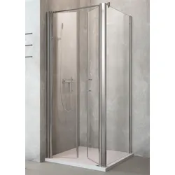 Profi  Line  Duschkabine  Fronteinstieg  mit  Doppelpendeltür  (L)  und  Seitenteil  1000x800mm