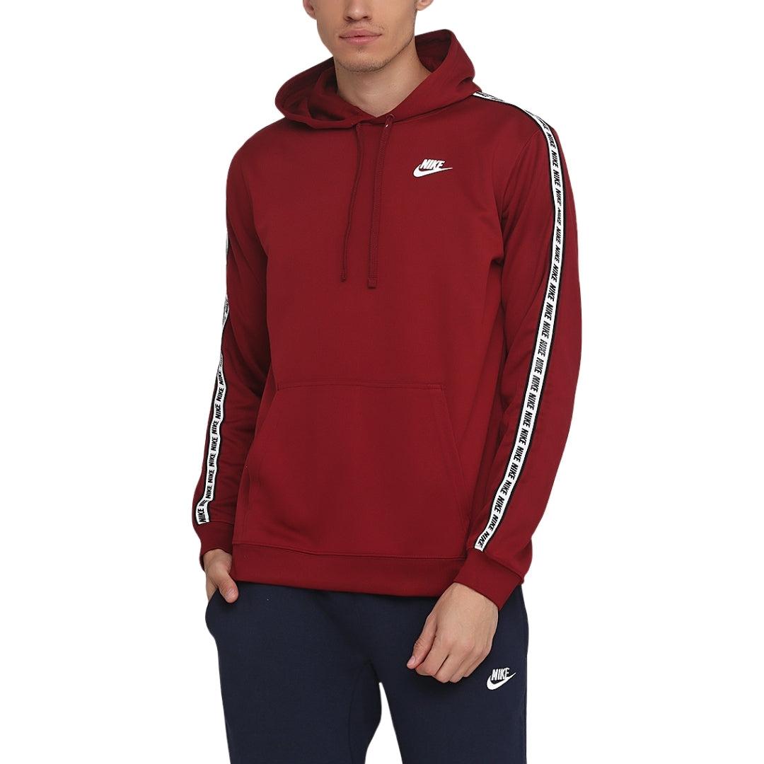 Nike - Roter Hoodie mit verklebten Ärmeln