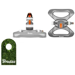 2-Funktion Kreisregner 320m2 Sprinkler Rasensprenger Impulsregner WHITE LINE Bradas WL-Z12