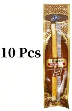 Uplift Essentials Special Branch Lilac Flavored Miswak Toothbrush Vacuum Sealed Natural Oral Care Stick For Fresh Breath And Healthy Gums 10pc