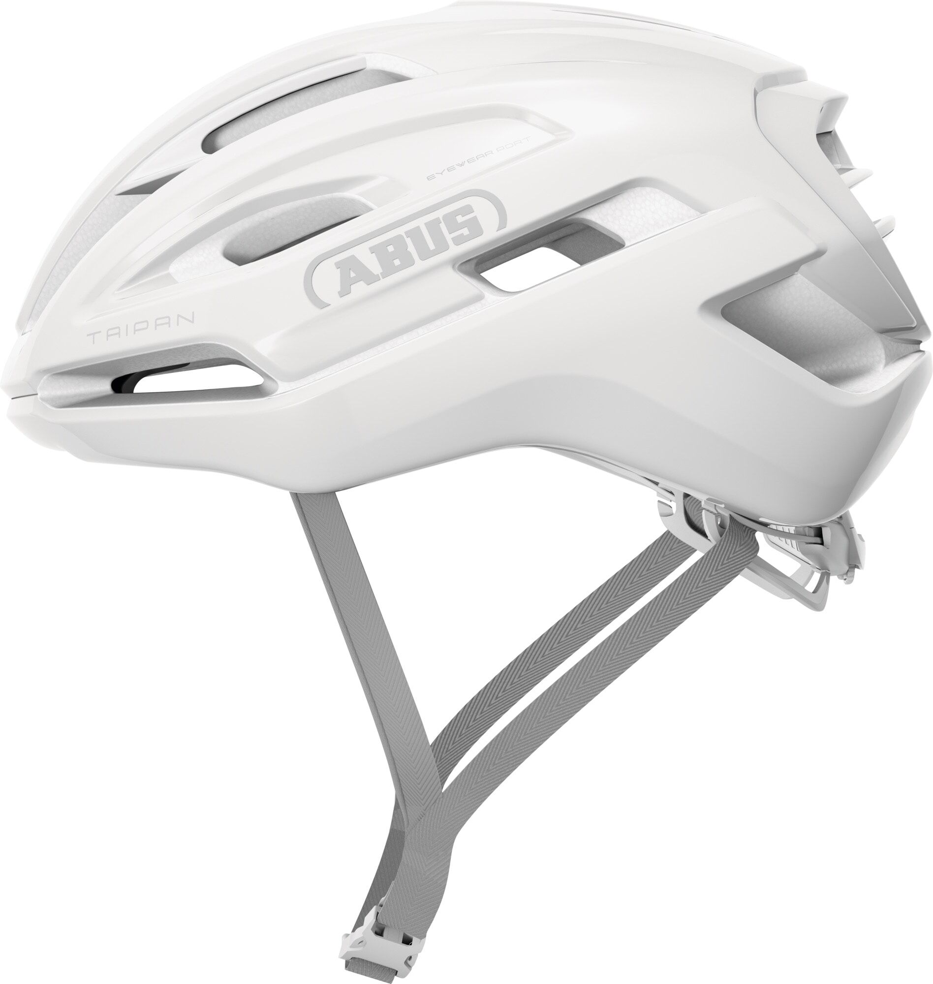 Fahrradhelm ABUS "TAIPAN" Gr. L, weiß (pure weiß), Helme, L Kopfumfang: 57cm - 61cm