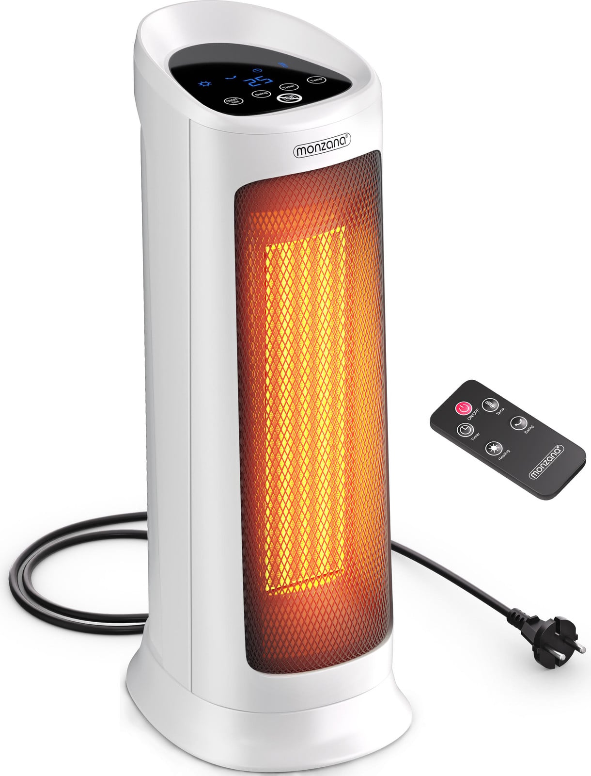 Monzana Keramische verwarming, 2000W, wit