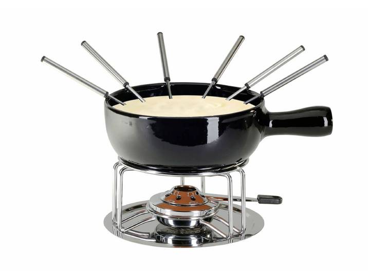 Nouvel Käsefondue Set 9-tlg schwarz