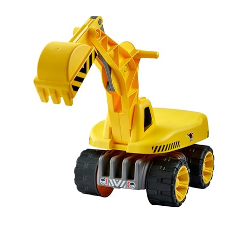 BIG Power Worker Max Digger Graafmachine, geel/meerkleurig, zithoogte: 24 cm