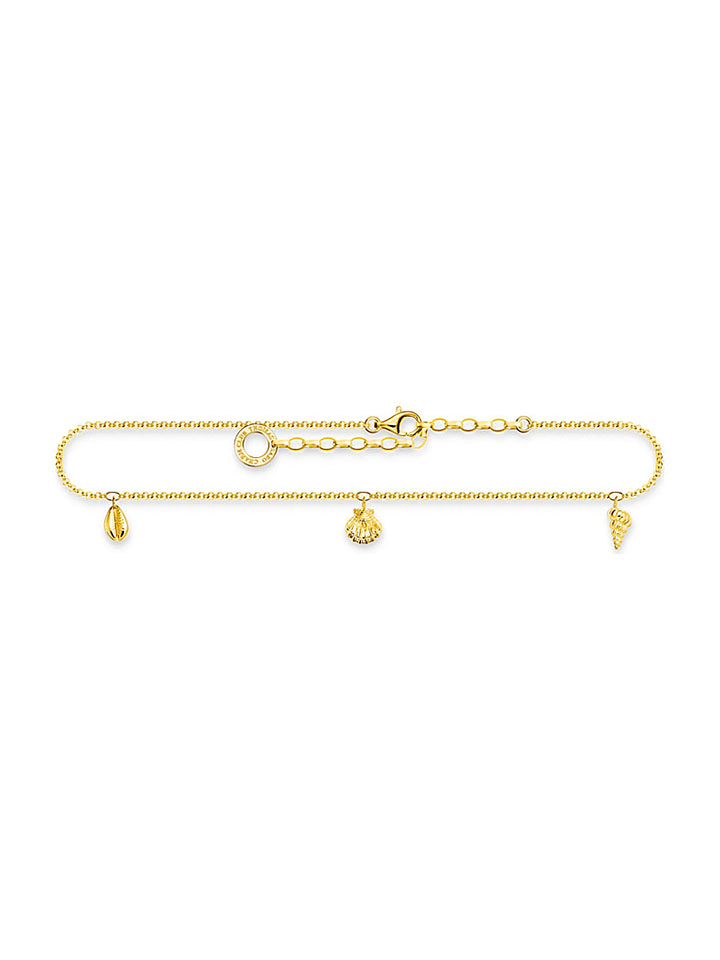 Thomas Sabo Vergold. Fußkettchen mit Schmuckelementen - onesize