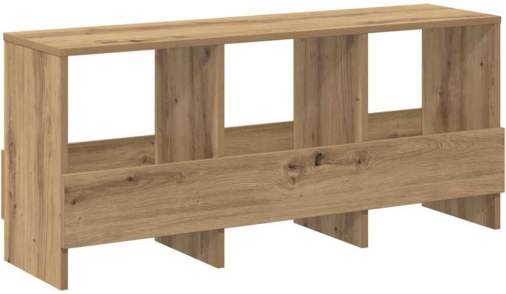 17 Stories Wood Free Standing Magazine Rack Light Brown 45cm H X 102cm W X 30cm D