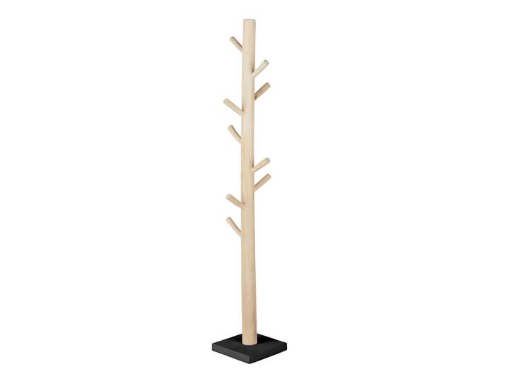 Porte-manteaux tronc d'arbre en bois de teck brun
