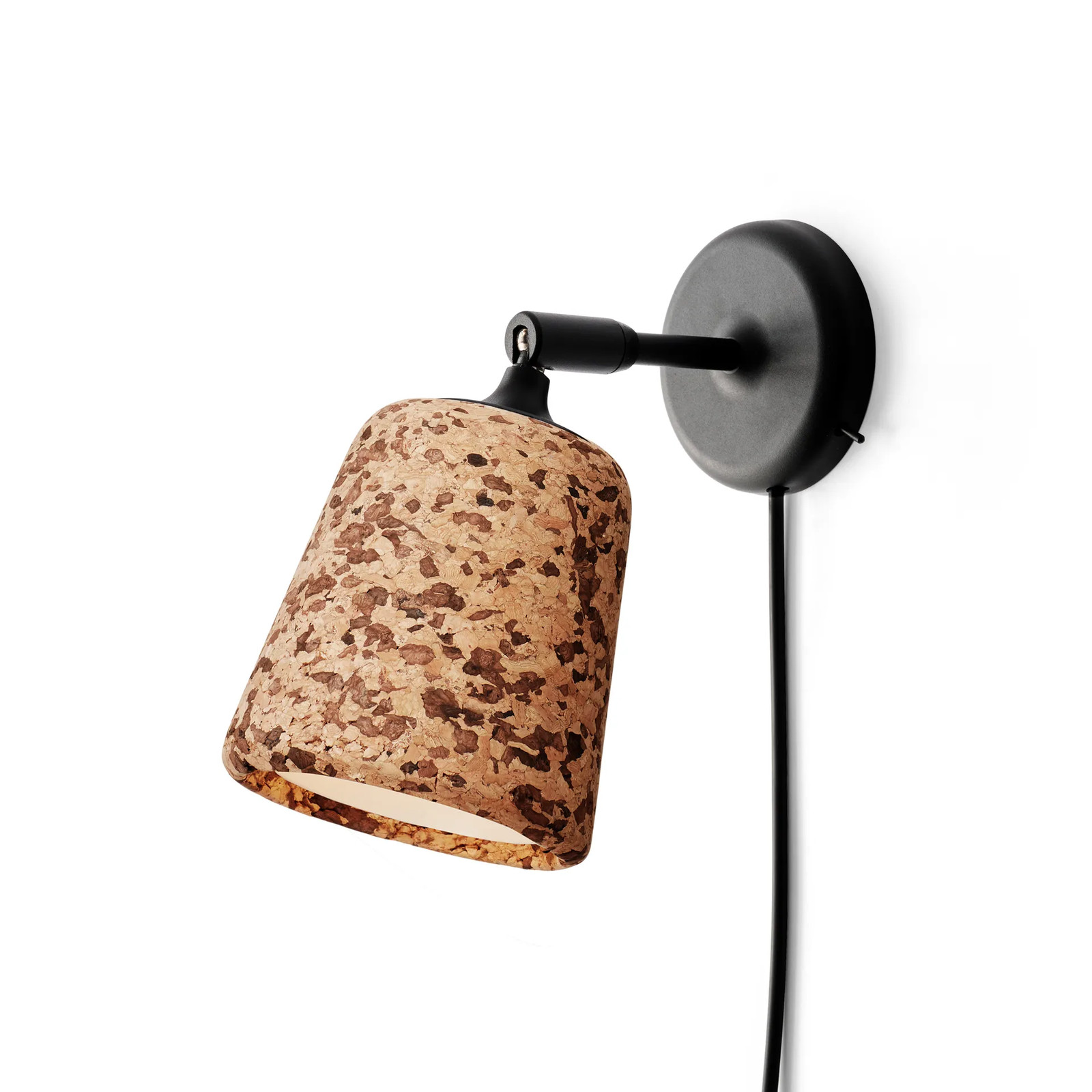 New Works Materiaal wandlamp Mixed cork - Bruin