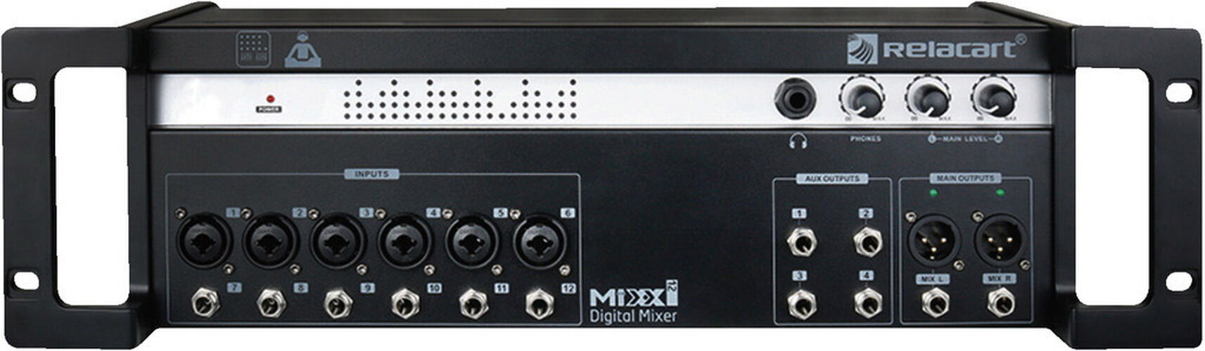 MONACOR Mixx12-D Audio-Digital-Mischpult Mit Dante®-Interface