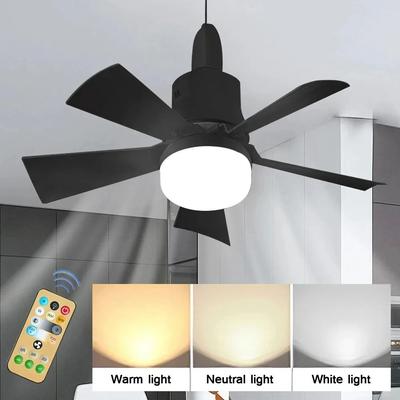 Uplift Essentials Smart Wireless Socket Ceiling Fan Light black
