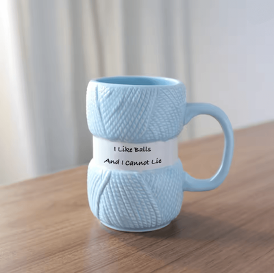 Inspire Essentials CozyHue Colorful Ceramic Coffee Mug blue
