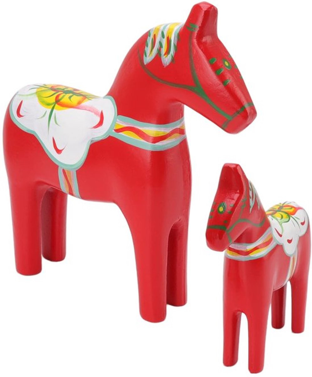 Zweeds Dala Paard Standbeeld Klassiek Handwerk Ornament