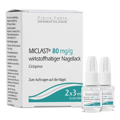 Miclast 80 mg/g wirkstoffhaltiger Nagellack 2x3 ml Wirkstoffhaltiger