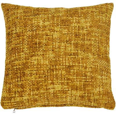 Dekokissen DONE. "Twist", gold (gold, meliert), B:45cm H:1cm L:45cm, Polyester, Dekokissen_Sitzkissen_Kissenhüllen, Geflochtene Optik