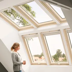 VELUX Lichtlösung PANORAMA GPL PK06 SB0W2BK1 weiß lackiert 2 mal GPL und 2 mal GGL inklusive PANORAMA-Eindeckrahmen EBW THERMO Alu