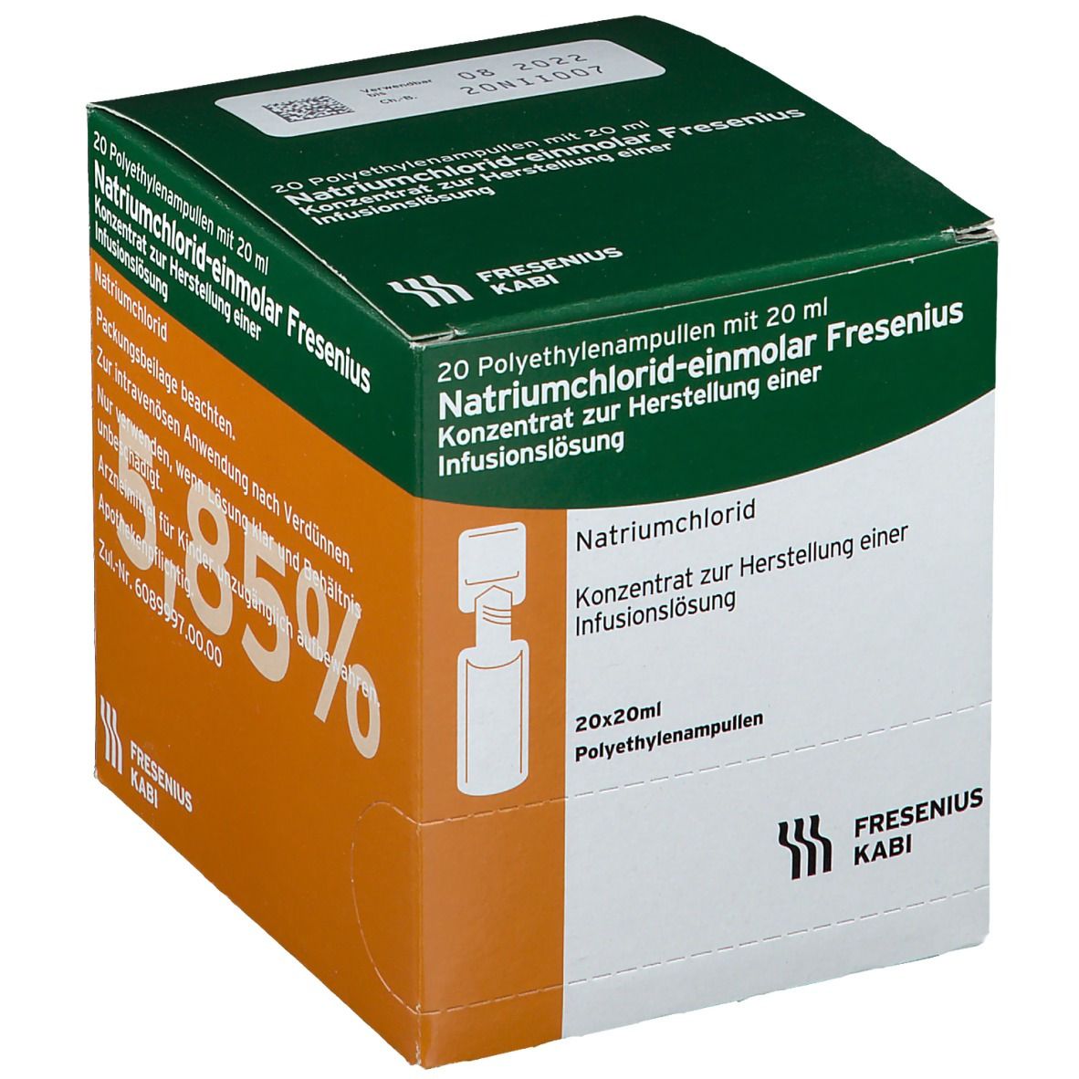 NATRIUMCHLORID-einmol.Fresenius PE-Amp.Inf.-L.-K. 20x20 ml Infusionslösungskonzentrat