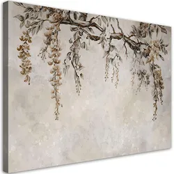 WANDBILD überhängende akazienblüten