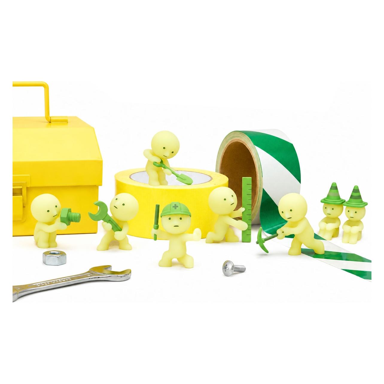 Dream Smiski Construction Series - 1 Blindbox (Sealed Case (12 Blind Box)-4542202664933)