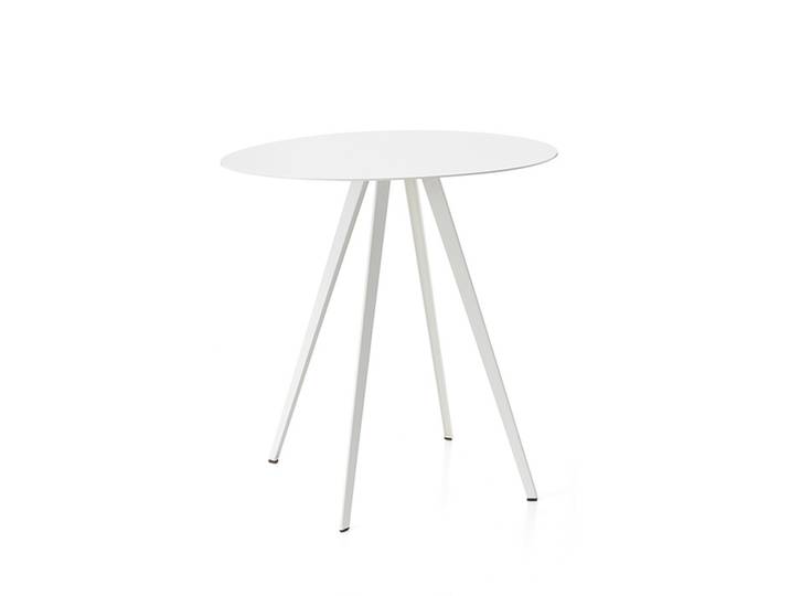 Kaffeetisch Agorà Segis weiß, Designer Cisotti & Laube, 50x43 cm