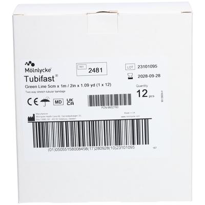 Tubifast 2-Way Stretch 5 cmx1 m grün 12 St Verband