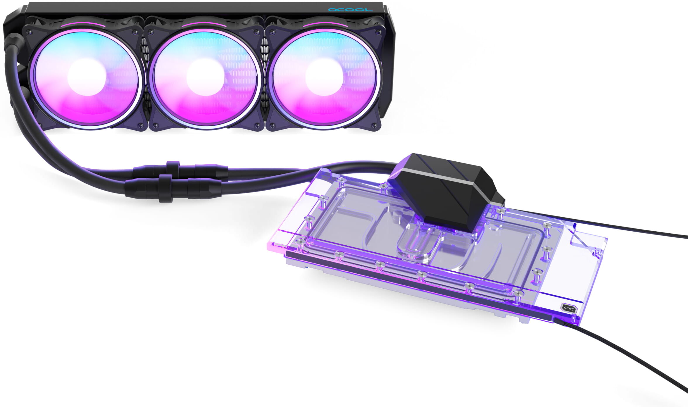 Alphacool Eiswolf 2 AIO - 360mm RTX 3090TI Suprim X mit Backplate