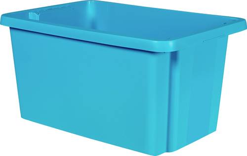 Curver 225414 Drehstapelbehälter ESSENTIALS Drehstapelbox 45L, blau stapelbar Blau 1St.