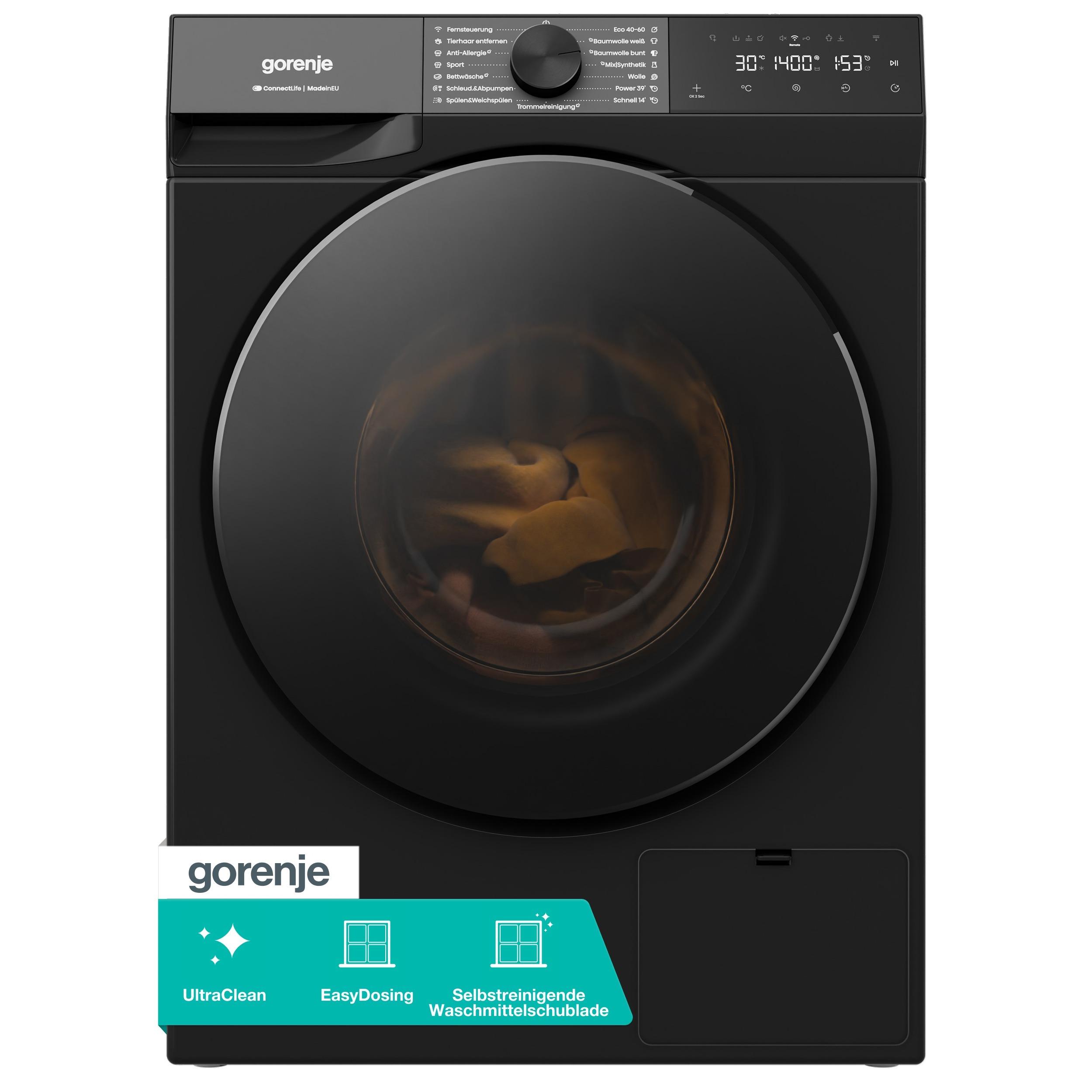 Gorenje W53G484A3P1B Waschmaschine, Freistehend