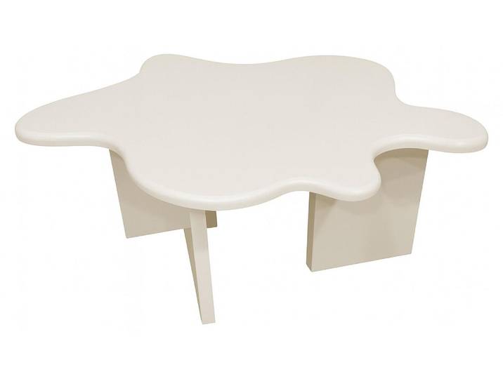 Flower table basse beige.